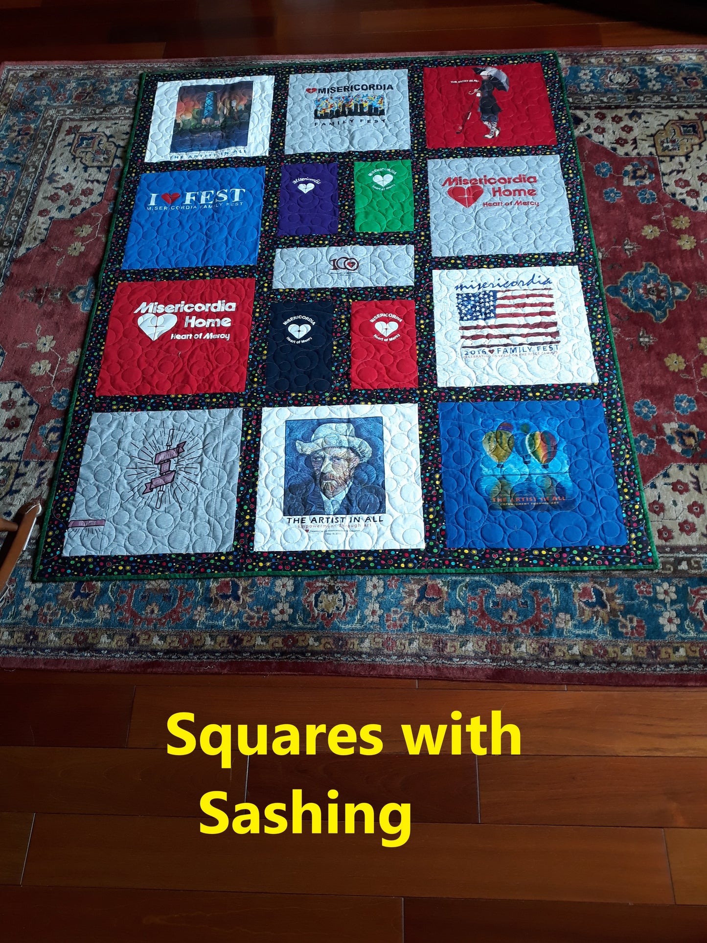 A T Shirt / Keepsake Quilts - Custom Design - You supply the T shirts - $50 Deposit